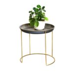 Mesa de centro simple Mini juego de té plegable maceta muebles de sala de estar