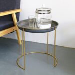 Mesa de centro simple Mini juego de té plegable maceta muebles de sala de estar - Imagen 3