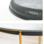 Mesa de centro simple Mini juego de té plegable maceta muebles de sala de estar - Imagen 5