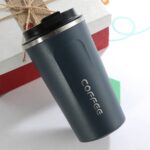 Taza termo doble de acero inoxidable 304, taza termo para coche, taza termo de viaje, 510ml Blue - Imagen 2