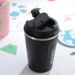 Taza termo doble de acero inoxidable 304, taza termo para coche, taza termo de viaje, 510ml Blue - Imagen 4