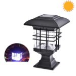 Lámpara de pared de césped y jardín decorativa impermeable para exteriores con luz de pilar solar