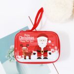 Monedero de dibujos animados navideños, caja de almacenamiento cuadrada creativa, estuche para llaves, Type 5