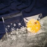 5 paquetes de bolsa de regalo autoadhesiva para aperitivos, galletas, dulces navideños, copos de nieve, 14x14cm - Imagen 3