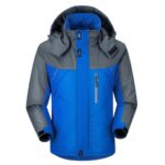 Hombres Invierno Grueso Lana Impermeable Outwear Chaquetas Abrigos, XXXXXL - Imagen 2