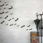 10 juegos de pegatinas de pared estéreo de Halloween pegatinas de murciélago de simulación