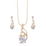 Sistemas de la joyería del cristal del circón de la boda de la moda para las mujeres