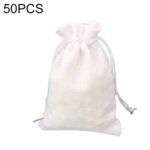 50 Uds. Bolsas de regalo con cordón de yute de lino de varios tamaños, bolsas de regalo con cordón para recuerdos de fiesta de cumpleaños y bodas, 9x12cm