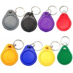 10 Uds IC Tarjeta de Control de acceso Control de entrada M1 Compatible Fudan Rfid 13,56 Mhz llavero etiqueta llavero - Imagen 2