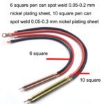 Versión Compatible 12V pantalla Digital DIY batería máquina de soldadura por puntos Control de pluma, Compatible Version 6 Square Pen With Case - Imagen 3
