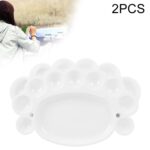 2 uds., paleta de colores de pies grandes de 15 rejillas, suministros de pintura de colores pastosos