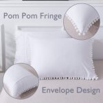 Juegos de cama de princesa con funda de almohada decorativa de tela de microfibra lavada con bola, Queen（Two Pillowcase and One Quilt） - Imagen 5