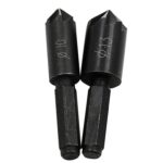 Tablero de posicionamiento de perforación de agujeros para carpintería, 10 mm, 13 mm, mango hexagonal de 1/4, cuchillo biselador de siete hojas, Seven-blade
