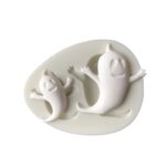 5 piezas de la serie de Halloween fantasma molde de silicona Fondant DIY molde de arcilla suave - Imagen 3