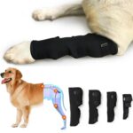 DogLemi PD60041 - Soporte para corvejones para perros, soporte para mascotas, parte trasera de compresión para perros, envoltura para articulaciones de piernas, protege heridas y lesiones, S