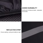 Mochila reflectante impermeable a prueba de polvo, cubierta para la lluvia, bolso de hombro ultraligero portátil, funda protectora, S - Imagen 3