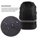 Mochila reflectante impermeable a prueba de polvo, cubierta para la lluvia, bolso de hombro ultraligero portátil, funda protectora, L - Imagen 4