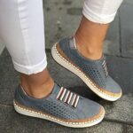 Zapatillas de deporte para mujer Zapatos planos transpirables, 41 - Imagen 3
