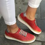 Zapatillas de deporte para mujer Zapatos planos transpirables, 41 - Imagen 5