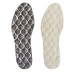 1 par de plantillas cálidas de lana para hombres y mujeres, plantillas deportivas de aislamiento con película de aluminio, S(36-38)