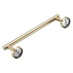 Toallero 3 en 1 de acero inoxidable mate 304, toallero de papel, gancho, accesorios de baño, juego de ducha de baño, Gold - Imagen 2
