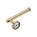 Toallero 3 en 1 de acero inoxidable mate 304, toallero de papel, gancho, accesorios de baño, juego de ducha de baño, Gold - Imagen 3