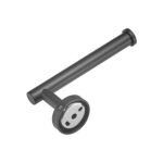 Toallero 3 en 1 de acero inoxidable mate 304, toallero de papel, gancho, accesorios de baño, juego de ducha de baño, Black - Imagen 3