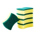 10 Uds. Limpiador de esponja mágico, paño de fregar para limpiar la cocina, herramientas de limpieza de cocina para lavar platos, 10x8x3cm, Waist Shape