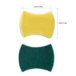 10 Uds. Limpiador de esponja mágico, paño de fregar para limpiar la cocina, herramientas de limpieza de cocina para lavar platos, 10x8x3cm, Waist Shape - Imagen 3