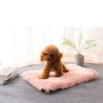 Almohadilla de felpa para perros y gatos, cuadrada, Universal, cálida, para otoño e invierno, XL - Imagen 2