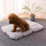 Almohadilla de felpa para perros y gatos, cuadrada, Universal, cálida, para otoño e invierno, XL - Imagen 3