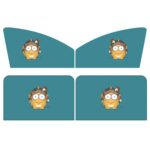 4 PCS / Set Coche Ventana Imán Parasol Cortina Aislamiento Térmico Bloqueador Solar, 4 PCS / Set (Hedgehog)