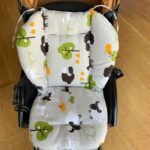 Cochecito de bebé, protección de algodón, Universal, a prueba de golpes, grueso, cálido, silla de comedor infantil, cojín para bebé en otoño e invierno, Blue Animal - Imagen 3