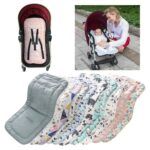 Cochecito de bebé, protección de algodón, Universal, a prueba de golpes, grueso, cálido, silla de comedor infantil, cojín para bebé en otoño e invierno, Blue Animal - Imagen 5