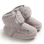 Bebé recién nacido de 0 a 1 años en otoño e invierno mantiene los zapatos cálidos y suaves para niños pequeños, Inner Length 13cm