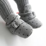 Zapatos de bebé tejidos para primavera y otoño de 0 a 1 año, zapatos cálidos de algodón para niños pequeños, Inner Length 11cm - Imagen 5