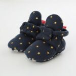 Zapatos de bebé tejidos para primavera y otoño de 0 a 1 año, zapatos cálidos de algodón para niños pequeños, Inner Length 12cm - Imagen 2