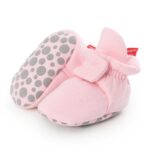 Zapatos de bebé tejidos para primavera y otoño de 0 a 1 año, zapatos cálidos de algodón para niños pequeños, Inner Length 12cm - Imagen 4