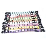 La luz del resplandor LED recargable del modelo de la tela escocesa lleva el collar de perro casero para los perros pequeños medianos, L - Imagen 3