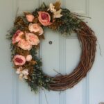 2 uds árbol vid corona de Navidad DIY decoración de jardín de ratán decoración de ventana de ratán, 25CM - Imagen 5