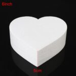 4 Uds. De espuma para prótesis en forma de corazón, molde para hornear, Fondant, pastel, flor de seda, práctica, 5cm 6 Inches - Imagen 2