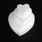 4 Uds. De espuma para prótesis en forma de corazón, molde para hornear, Fondant, pastel, flor de seda, práctica, 7cm 6 Inches - Imagen 4