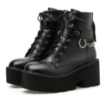 Plataforma - Botas Martin con suela Cremallera lateral Bonitos botines, 38