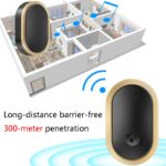 CACAZI A99 Timbre de control remoto inteligente para el hogar Buscapersonas para personas mayores, US Plug - Imagen 4