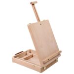 Artista Craft Caballete de escritorio Caja de madera integrada Dibujo artístico Cuadro de mesa de pintura - Imagen 2