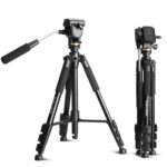 QingZhuangShiDai Q111S Trípode de fotografía para cámara de teléfono móvil de aleación de aluminio, Q111S(Black) - Imagen 2