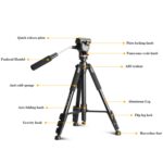 QingZhuangShiDai Q111S Trípode de fotografía para cámara de teléfono móvil de aleación de aluminio, Q111S(Black) - Imagen 3