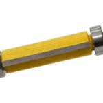 Fresa de carpintería con cuchilla de recorte de doble rodamiento, 1/4x1/2x38cm Yellow - Imagen 3