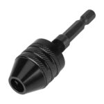 Vástago hexagonal Mini taladro Chuck conversión tres mordazas herramienta eléctrica, Hex Shank Black Chuck (0.8-8mm)A - Imagen 2