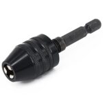Vástago hexagonal Mini taladro Chuck conversión tres mordazas herramienta eléctrica, Hex Shank Black Chuck (0.3-3.6mm) - Imagen 2